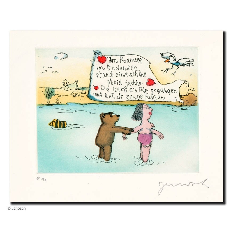 Original Bild "Bodensee 1" von Janosch - Kunst mit Zertifikat kaufen