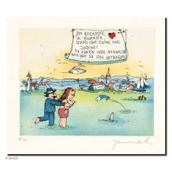 Original Bild "Bodensee 2" von Janosch - Kunst mit Zertifikat kaufen