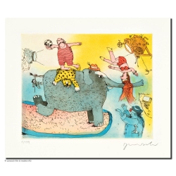 Original Bild "Der Elefant steht hier im Licht
