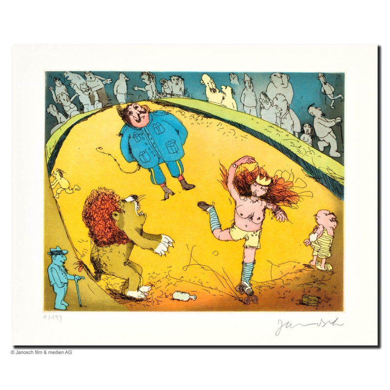 Original Bild "Der Löwe brüllt