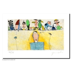 Janosch Bild "Der Mann in Gelb" Original-Kunst - Galerie Lamers