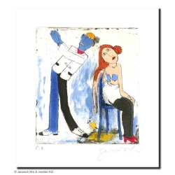 Original Bild "Die Geliebte aus Rußland 2003" von Janosch - Kunst mit Zertifikat kaufen
