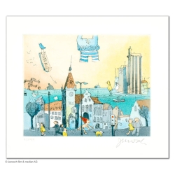 Original Bild "Duisburg klein" von Janosch - Kunst mit Zertifikat kaufen