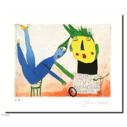 Original Bild "Eine faktisch sinnlose Liebe" von Janosch - Kunst mit Zertifikat kaufen