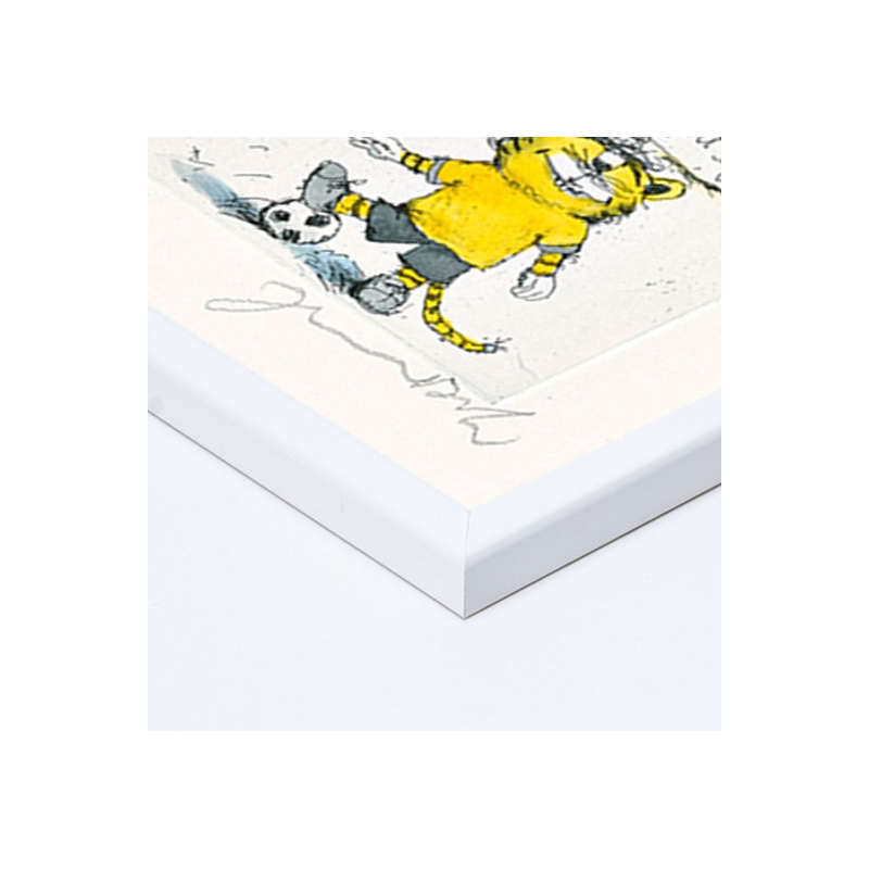 Rahmungsbeispiel - weiß, matt, ohne Passepartout