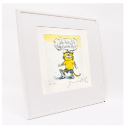 Rahmungsbeispiel - weiß, matt, mit Passepartout