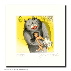 Original Bild "Ich liebe Marie" von Janosch - Kunst mit Zertifikat kaufen