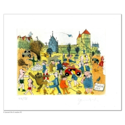 Original Bild "Münster ist schön" von Janosch - Kunst mit Zertifikat kaufen