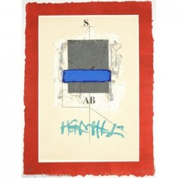 Original Kunst von James Coignard "Bleu horizontal WV1040" kaufen Sie Bilder des weltbekannten