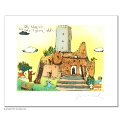Original Bild "Oh Lörrach die Burg ist ganz schön" von Janosch - Kunst mit Zertifikat kaufen