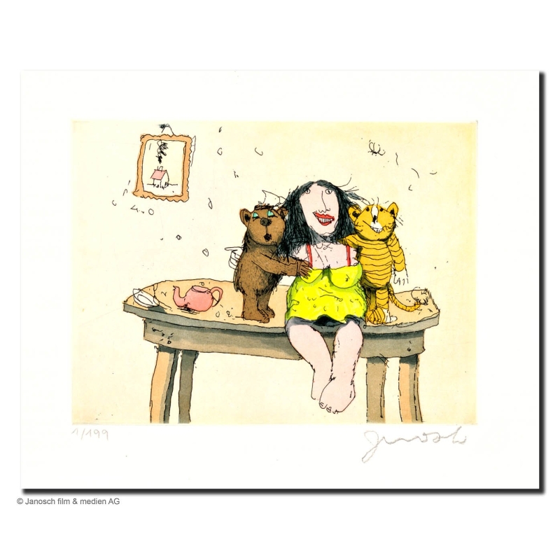 Original Bild "Wir sind Susi Wong" von Janosch - Kunst mit Zertifikat kaufen