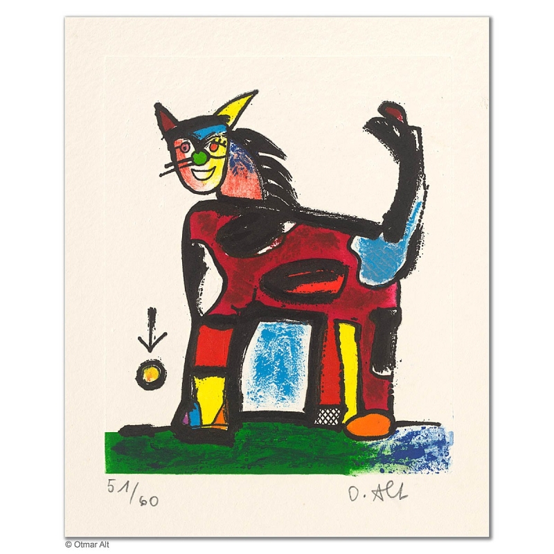 Original Bild "KALTBLÜTER" von Otmar Alt - Kunst mit Zertifikat kaufen