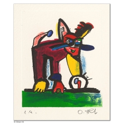 Original Bild "WILDKATZE" von Otmar Alt - Kunst mit Zertifikat kaufen