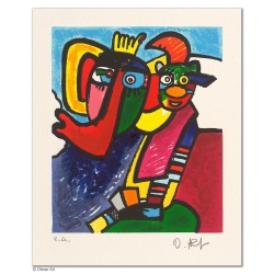 Original Bild "ZIRKUS ZIRKUS  - DIE GROSSE NUMMER" von Otmar Alt - Kunst mit Zertifikat kaufen