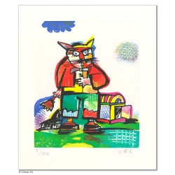 Original Bild "BALDUINS NEUES ZUHAUSE" von Otmar Alt - Kunst mit Zertifikat kaufen