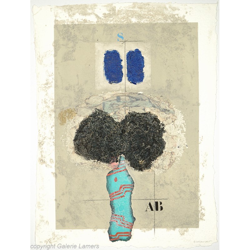 Original Kunst von James Coignard "Mannequin Bleu WV1004" kaufen Sie Bilder des weltbekannten