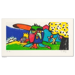 Original Bild "GUTEN ABEND" von Otmar Alt - Kunst mit Zertifikat kaufen