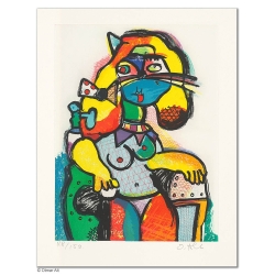 Original Bild "KÖNIGSMAPPE - PRINZESSIN" von Otmar Alt - Kunst mit Zertifikat kaufen