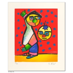 Original Bild "MANEGENZAUBER" von Otmar Alt - Kunst mit Zertifikat kaufen