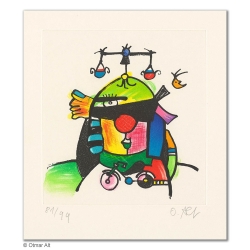 Original Bild "JUSTUS-WAAGEN-RAT" von Otmar Alt - Kunst mit Zertifikat kaufen