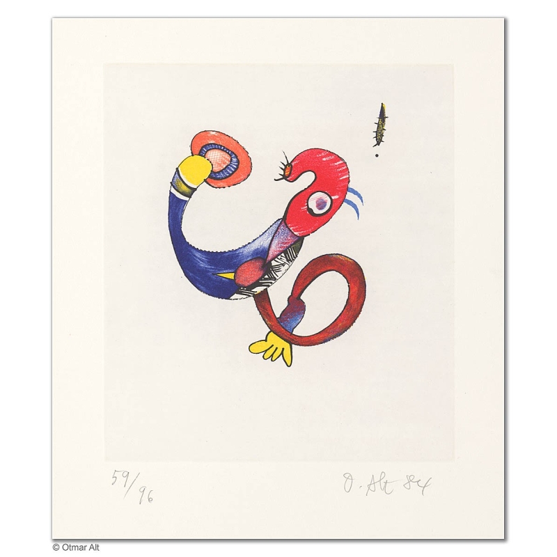 Original Bild "KOPFPROBLEM NR. 1" von Otmar Alt - Kunst mit Zertifikat kaufen