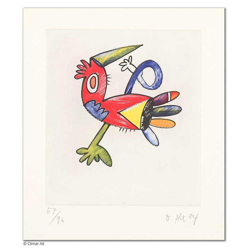 Original Bild "KOPFPROBLEM NR. 2" von Otmar Alt - Kunst mit Zertifikat kaufen