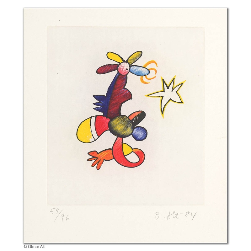 Original Bild "KOPFPROBLEM NR. 3" von Otmar Alt - Kunst mit Zertifikat kaufen