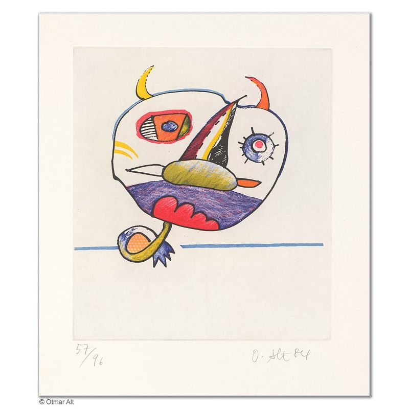 Original Bild "KOPFPROBLEM NR. 5" von Otmar Alt - Kunst mit Zertifikat kaufen