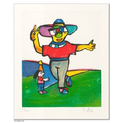 Original Bild "MUSIKANTEN: DER TÄNZER" von Otmar Alt - Kunst mit Zertifikat kaufen