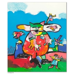 Original Bild "SCHAUSPIELER" von Otmar Alt - Kunst mit Zertifikat kaufen