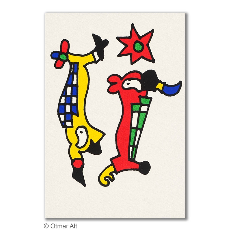 Original Bild "STERNZEICHEN FISCHE" von Otmar Alt - Kunst mit Zertifikat kaufen