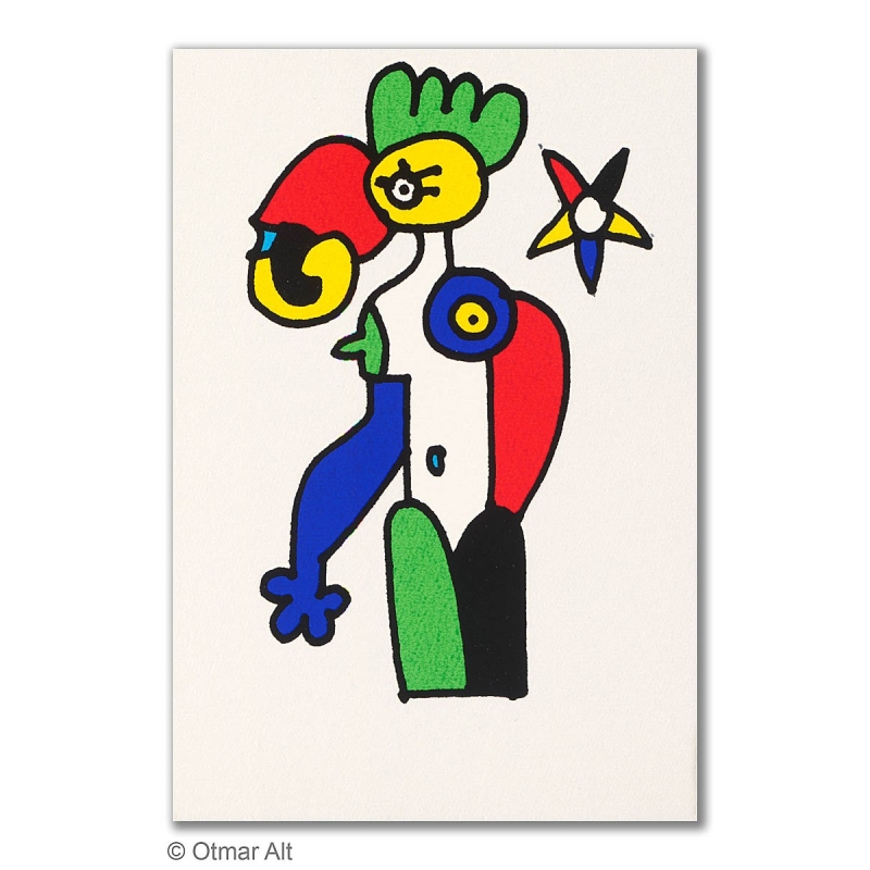 Original Bild "STERNZEICHEN JUNGFRAU" von Otmar Alt - Kunst mit Zertifikat kaufen