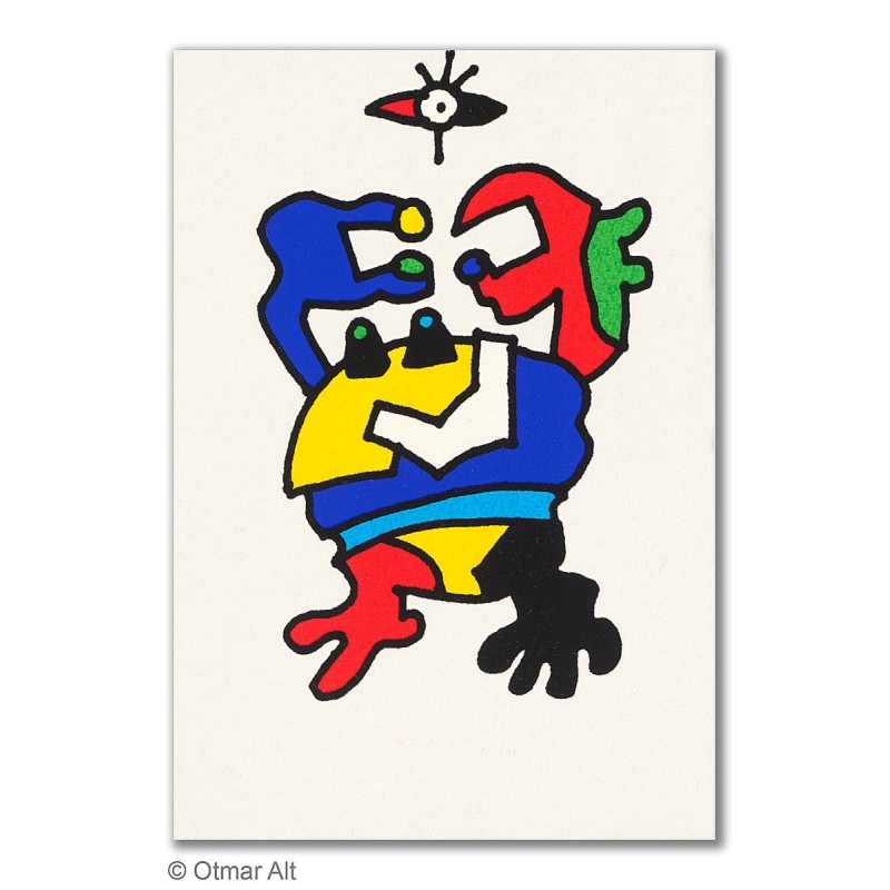 Original Bild "STERNZEICHEN KREBS" von Otmar Alt - Kunst mit Zertifikat kaufen