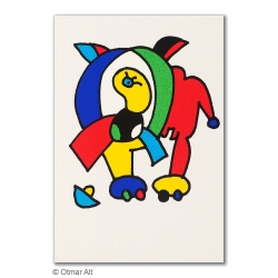 Original Bild "STERNZEICHEN LÖWE" von Otmar Alt - Kunst mit Zertifikat kaufen