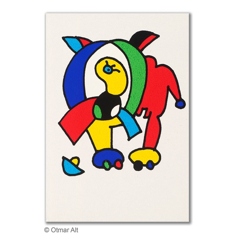 Original Bild "STERNZEICHEN LÖWE" von Otmar Alt - Kunst mit Zertifikat kaufen