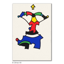 Original Bild "STERNZEICHEN SCHÜTZE" von Otmar Alt - Kunst mit Zertifikat kaufen