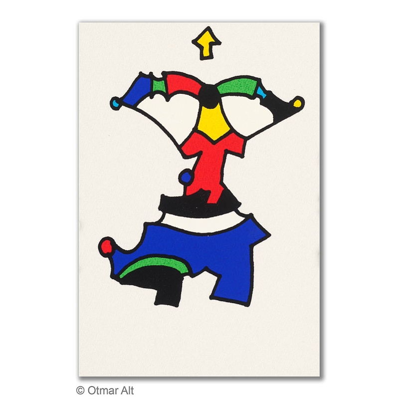 Original Bild "STERNZEICHEN SCHÜTZE" von Otmar Alt - Kunst mit Zertifikat kaufen