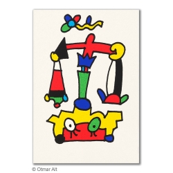 Original Bild "STERNZEICHEN WAAGE" von Otmar Alt - Kunst mit Zertifikat kaufen