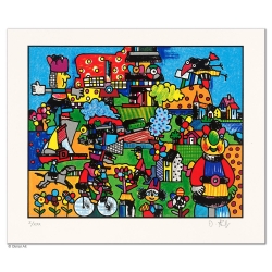 Original Bild "AN DER EMSCHER" von Otmar Alt - Kunst mit Zertifikat kaufen