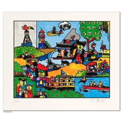 Original Bild "DER GOLDENE SÜDEN" von Otmar Alt - Kunst mit Zertifikat kaufen