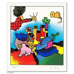 Original Bild "DIE SCHÖNE FABELWELT" von Otmar Alt - Kunst mit Zertifikat kaufen