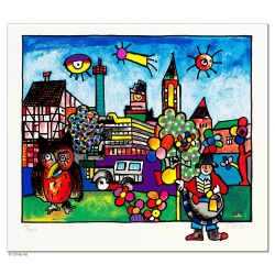 Original Bild "EUSKIRCHEN" von Otmar Alt - Kunst mit Zertifikat kaufen