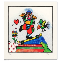 Original Bild "FRÖHLICHER TAG" von Otmar Alt - Kunst mit Zertifikat kaufen