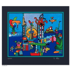 Original Bild "GAS-UNION" von Otmar Alt - Kunst mit Zertifikat kaufen