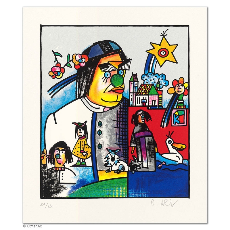 Original Bild "KOLPING - SEBASTIAN KNEIPP" von Otmar Alt - Kunst mit Zertifikat kaufen