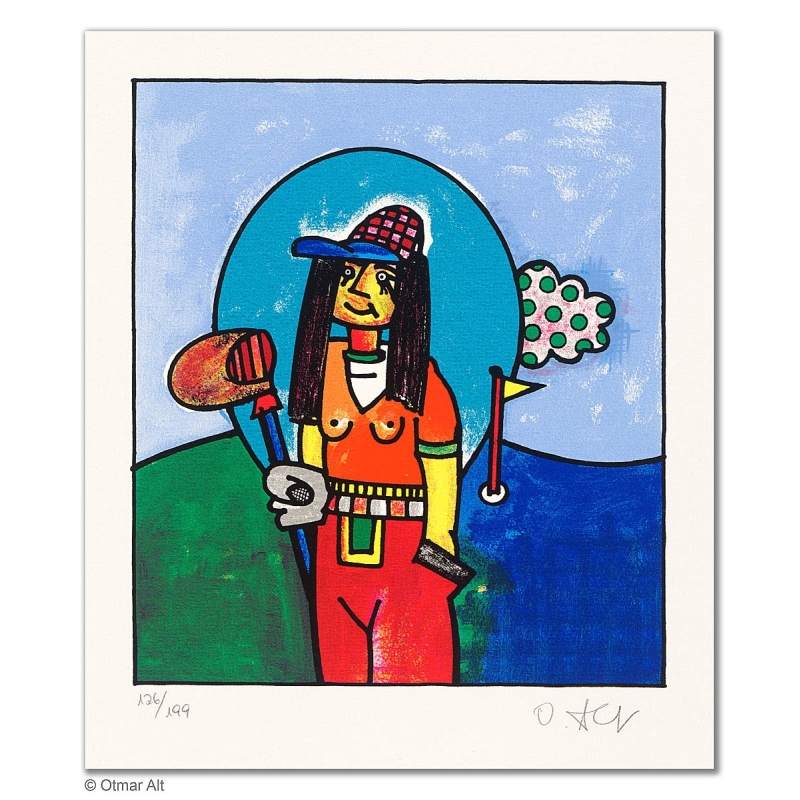 Original Bild "LADY" von Otmar Alt - Kunst mit Zertifikat kaufen