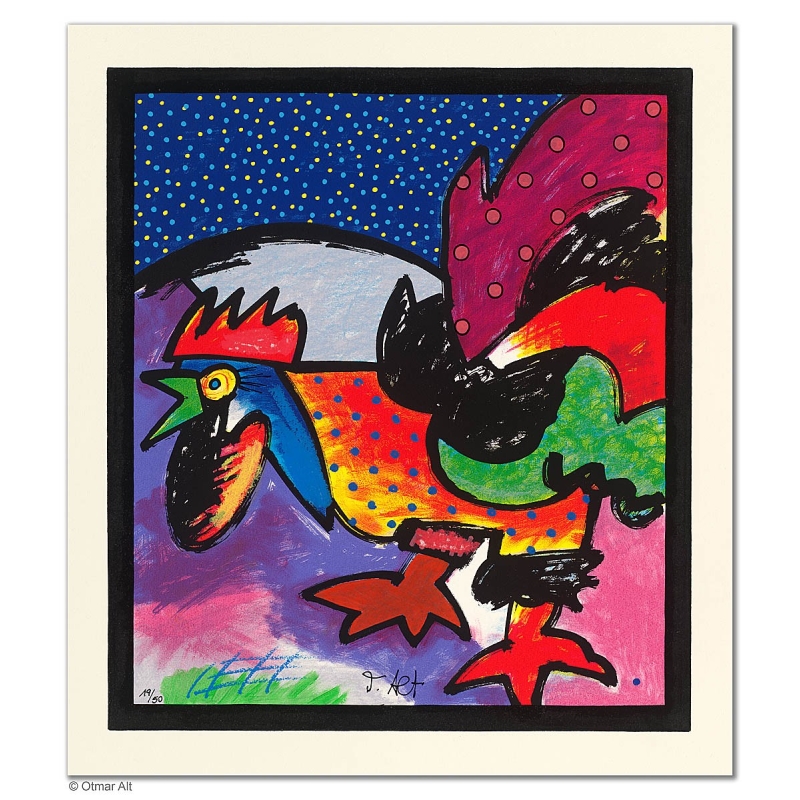 Original Bild "NACHTRUF" von Otmar Alt - Kunst mit Zertifikat kaufen