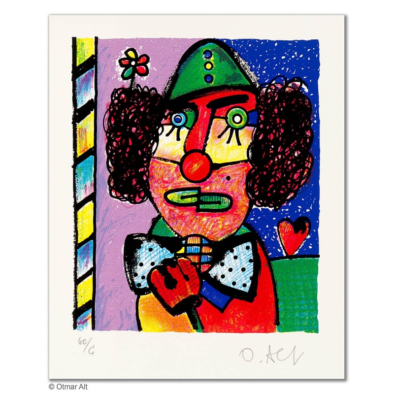 Original Bild "ONKEL KALLE" von Otmar Alt - Kunst mit Zertifikat kaufen