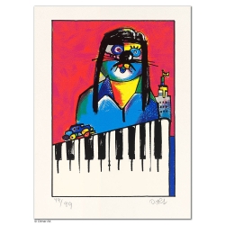 Original Bild "TASTENHÜPFER" von Otmar Alt - Kunst mit Zertifikat kaufen