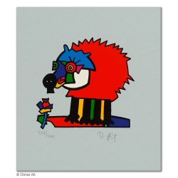 Original Bild "ZOOTIERE IGEL" von Otmar Alt - Kunst mit Zertifikat kaufen